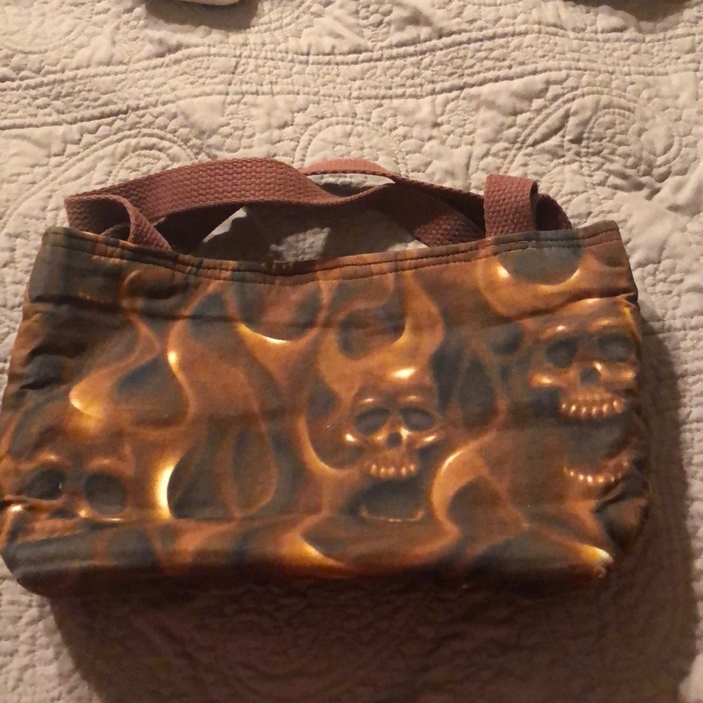 Handmade skull purse